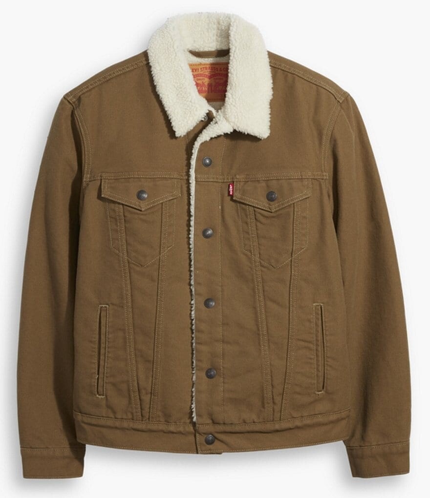 Джинсовая куртка Levi's Type III Sherpa Trucker, бежевый