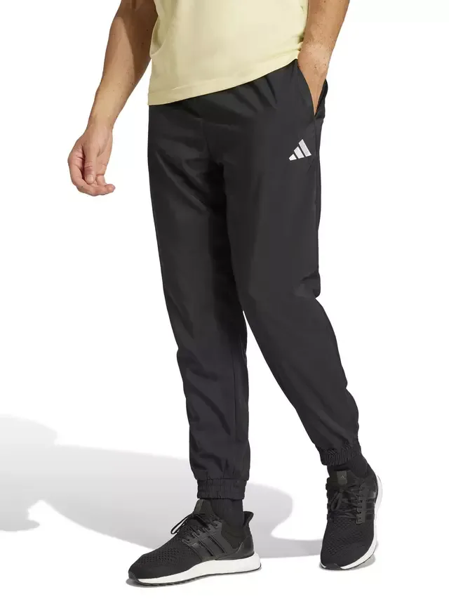 Спортивные брюки Essentials Logo Stanford Training Joggers, черно-белые adidas