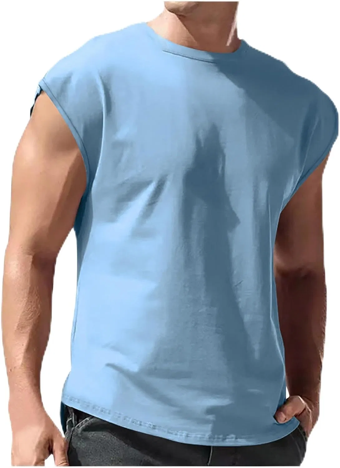Мужская майка для тренировок, Light Blue