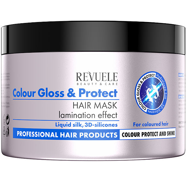 

Маска для окрашенных волос, 500 мл. Revuele Colour gloss&protect