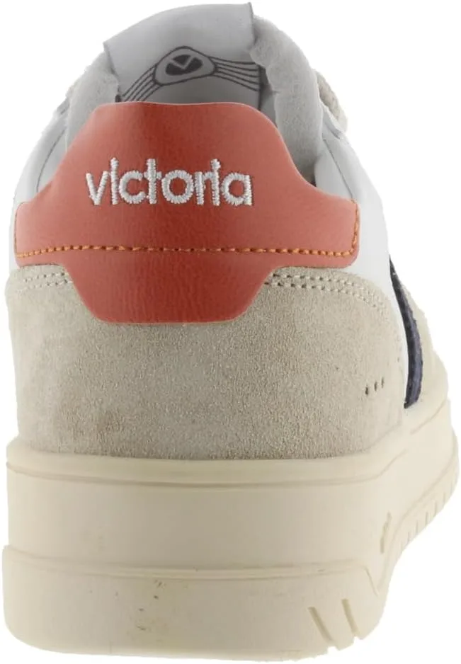 Кроссовки Victoria Low-Top Unisex Seul Leather Effect & Colored & Split Leather Parts in Contrast 1257101 для взрослых, оранжевый — фото 3