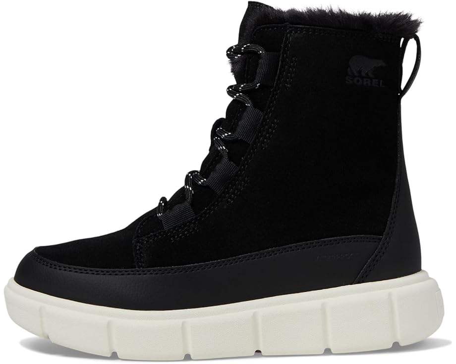 Детские ботинки Sorel Explorer III Lace WP (Little Kid/Big Kid) SOREL Kids, Black/Sea Salt — фото 4