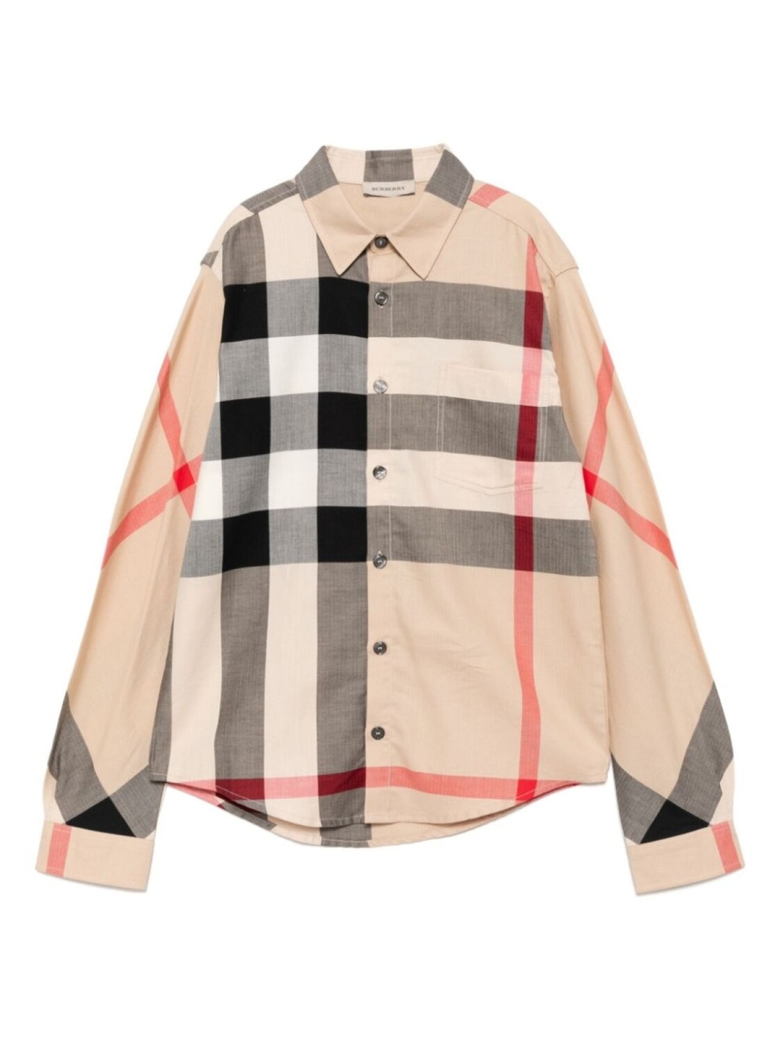 

Burberry Kids клетчатая рубашка, коричневый