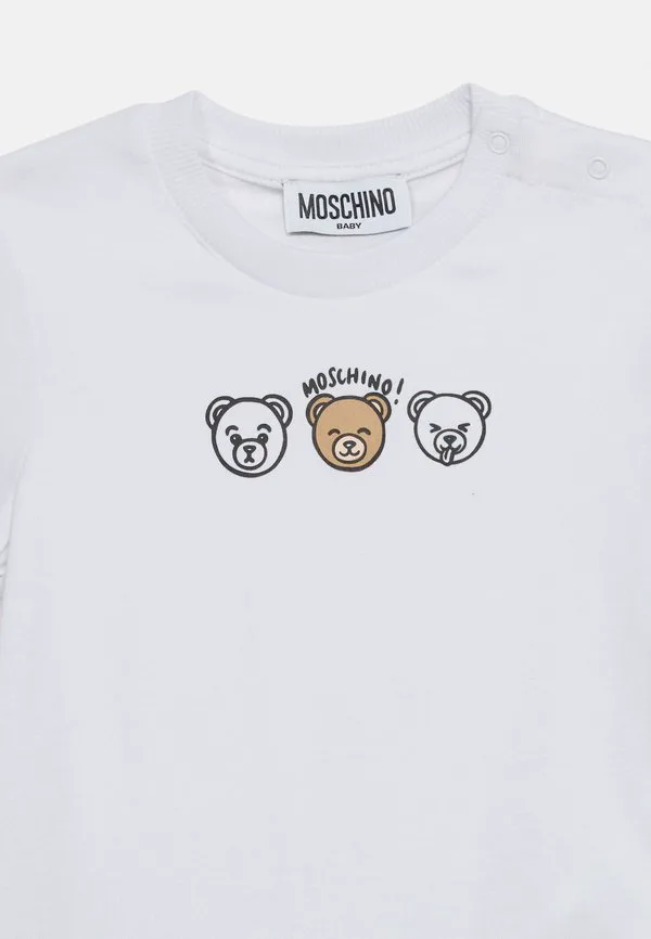 Футболка унисекс с принтом "дополнение к малышу" Moschino, Bianco Ottico — фото 4