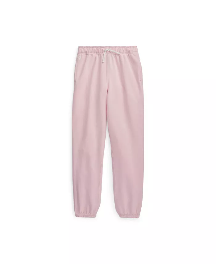 

Детские флисовые спортивные штаны для девочек 7-16 лет Polo Ralph Lauren, розовый