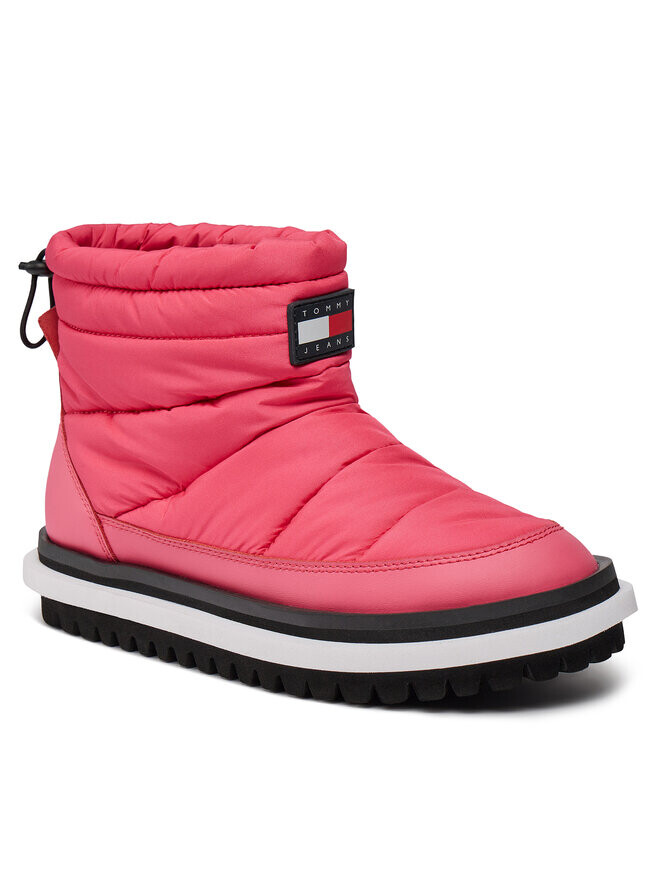 Ботинки на плоской подошве Tjw Padded Flat Boot Tommy Jeans, розовый — фото 2