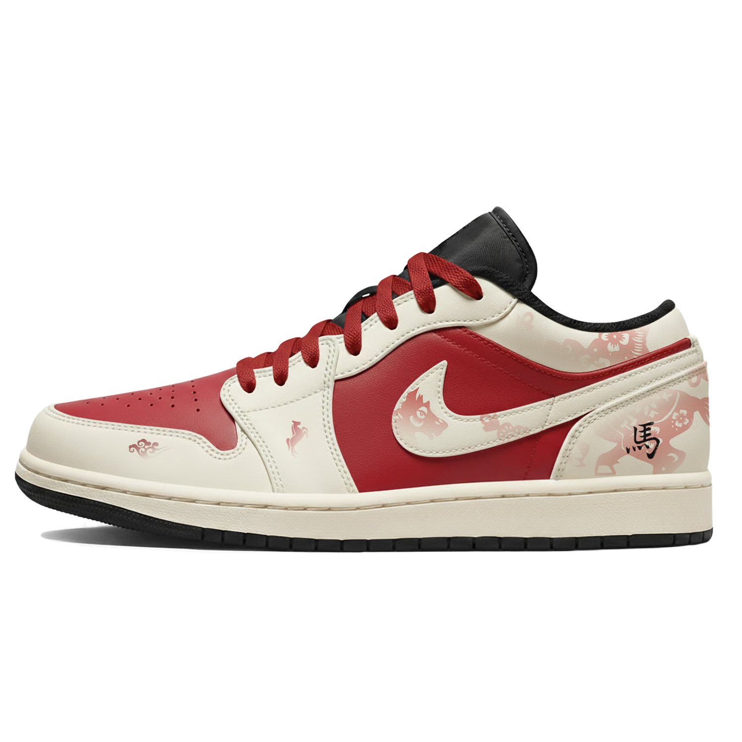 

Jordan Air 1 LOW, Лаборатория «Три раза», Год Лошади, Красный Заяц встречает Новый год Износостойкий