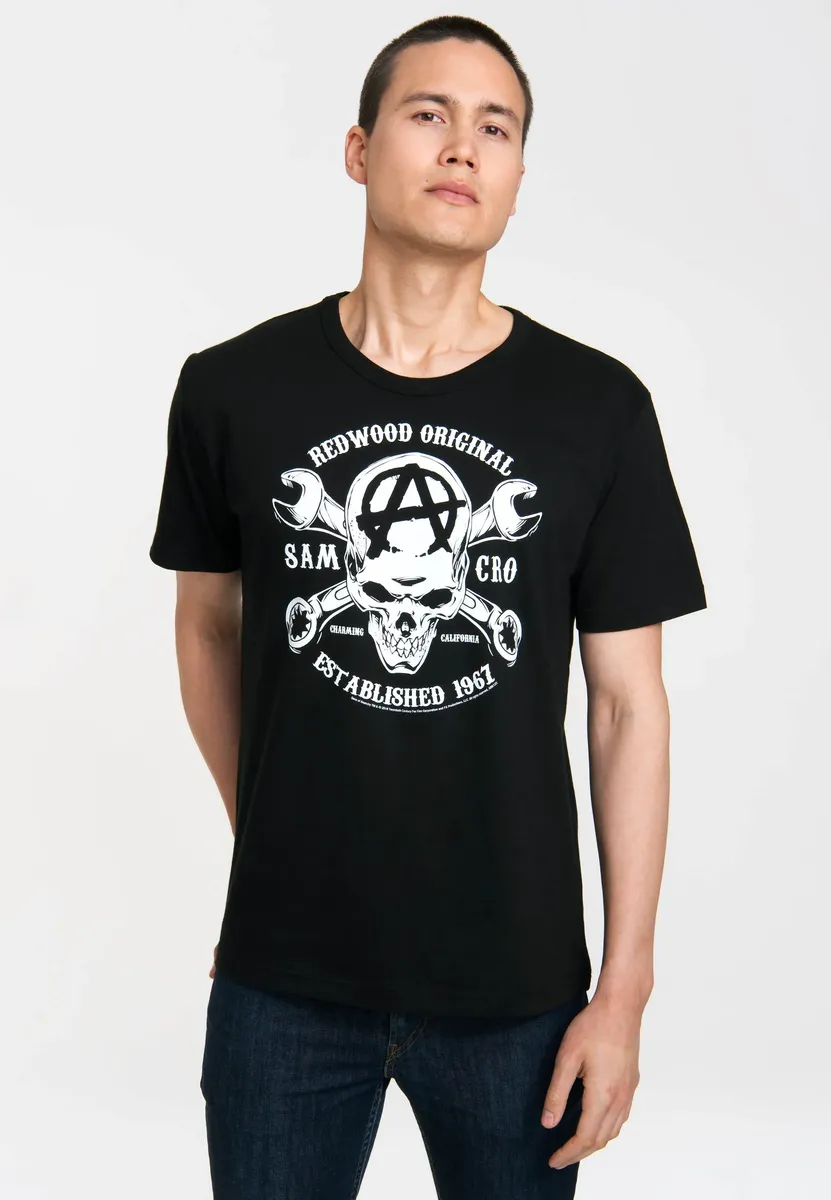 

Футболка Logoshirt "Sons of Anarchy SAMCRO", с принтом Sons of Anarchy, черный