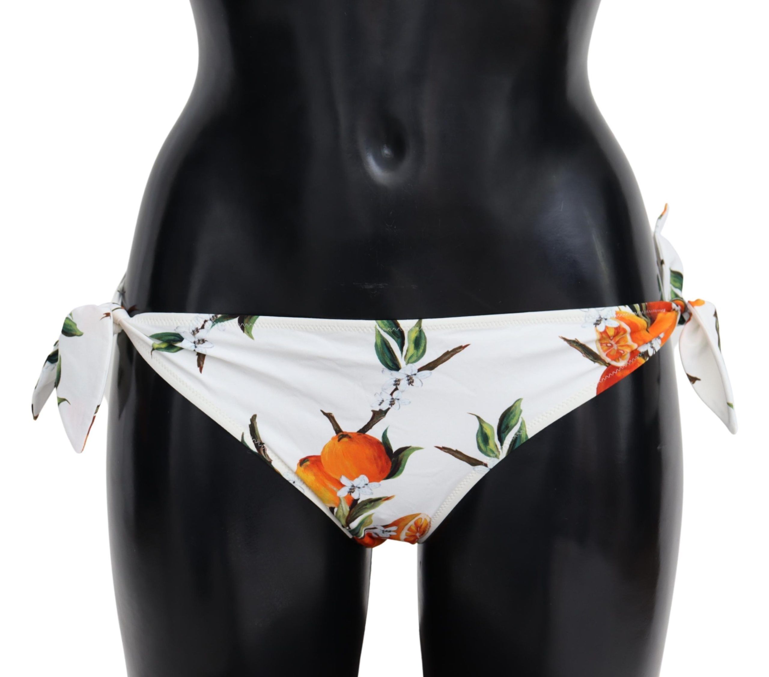 

Элегантные белые плавки бикини с завязками по бокам Dolce & Gabbana