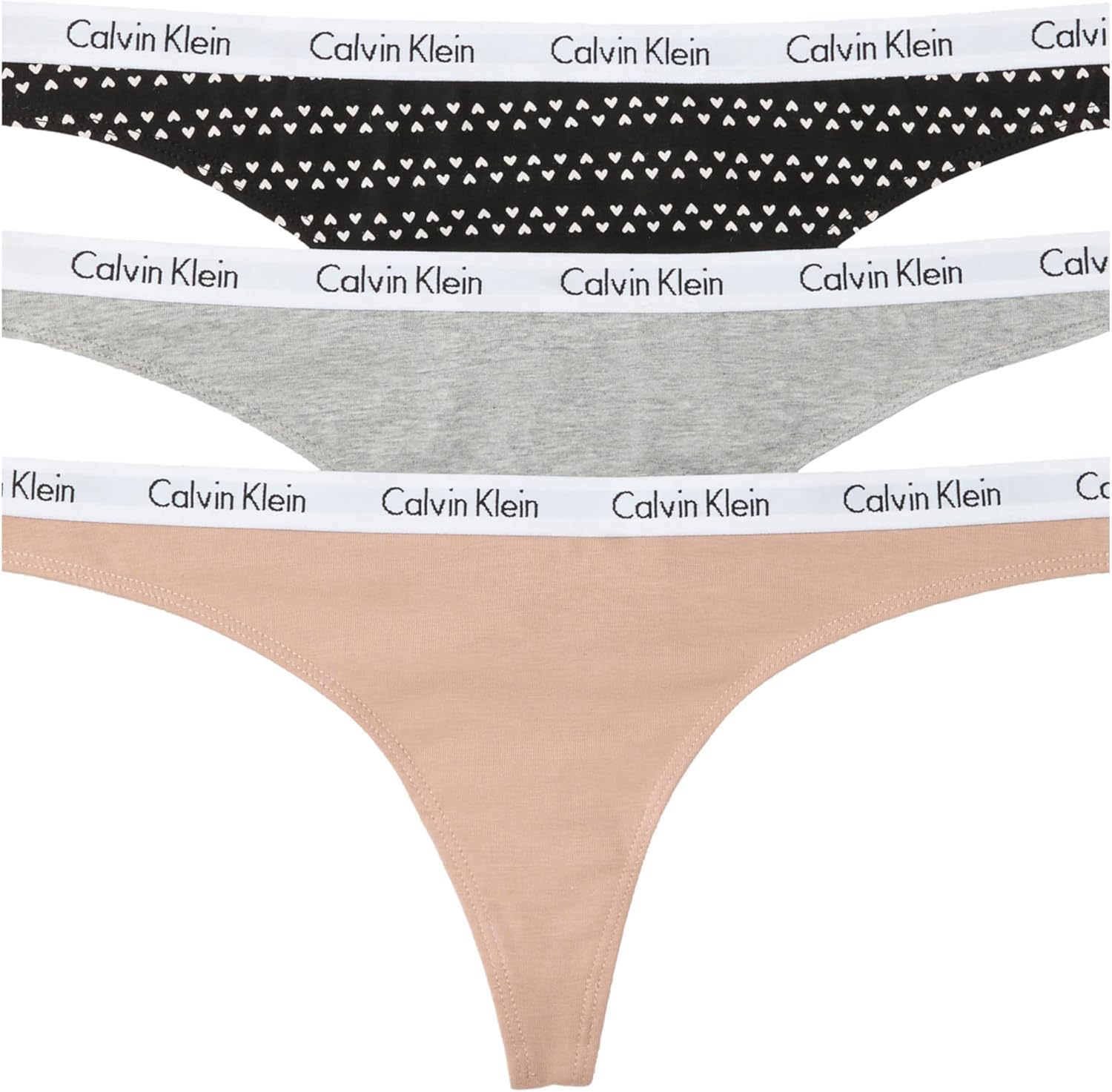 

Женские трусики-стринги Calvin Klein Carousel Logo из хлопка и эластичного хлопка, упаковка, Cedar/Grey Heather/Black With Heart Stripes