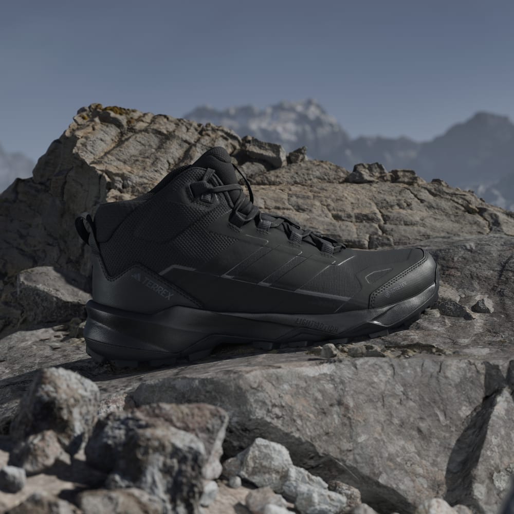 Ботинки Adidas Terrex Skychaser AX5 Mid GORE-TEX Hiking Shoes, цвет Core Black/Core Black/Carbon — фото 2