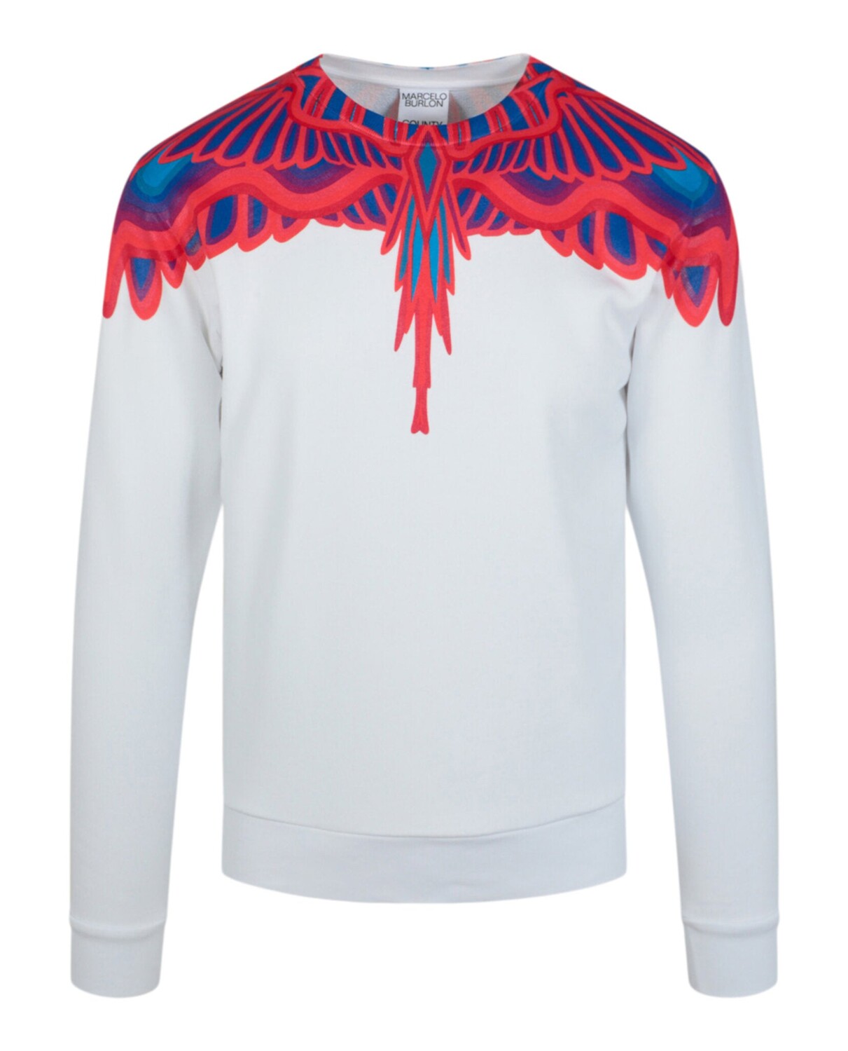

Свитер с круглым вырезом Curves Wings Marcelo Burlon, белый