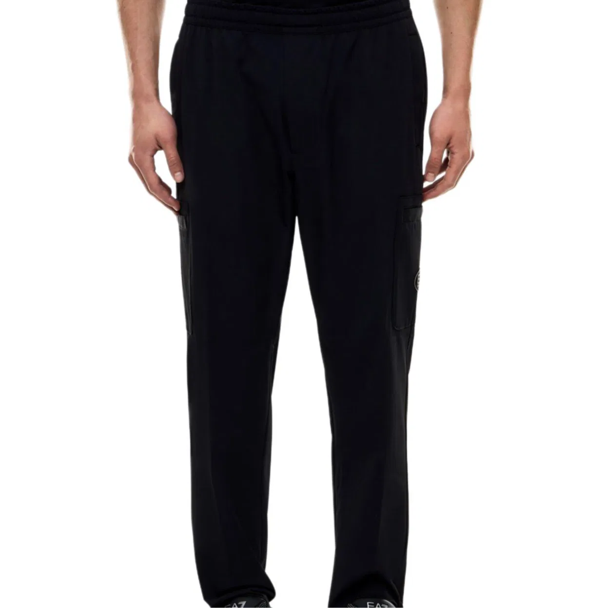 Карго брюки EMPORIO ARMANI EA7 SS26 Black — фото 4