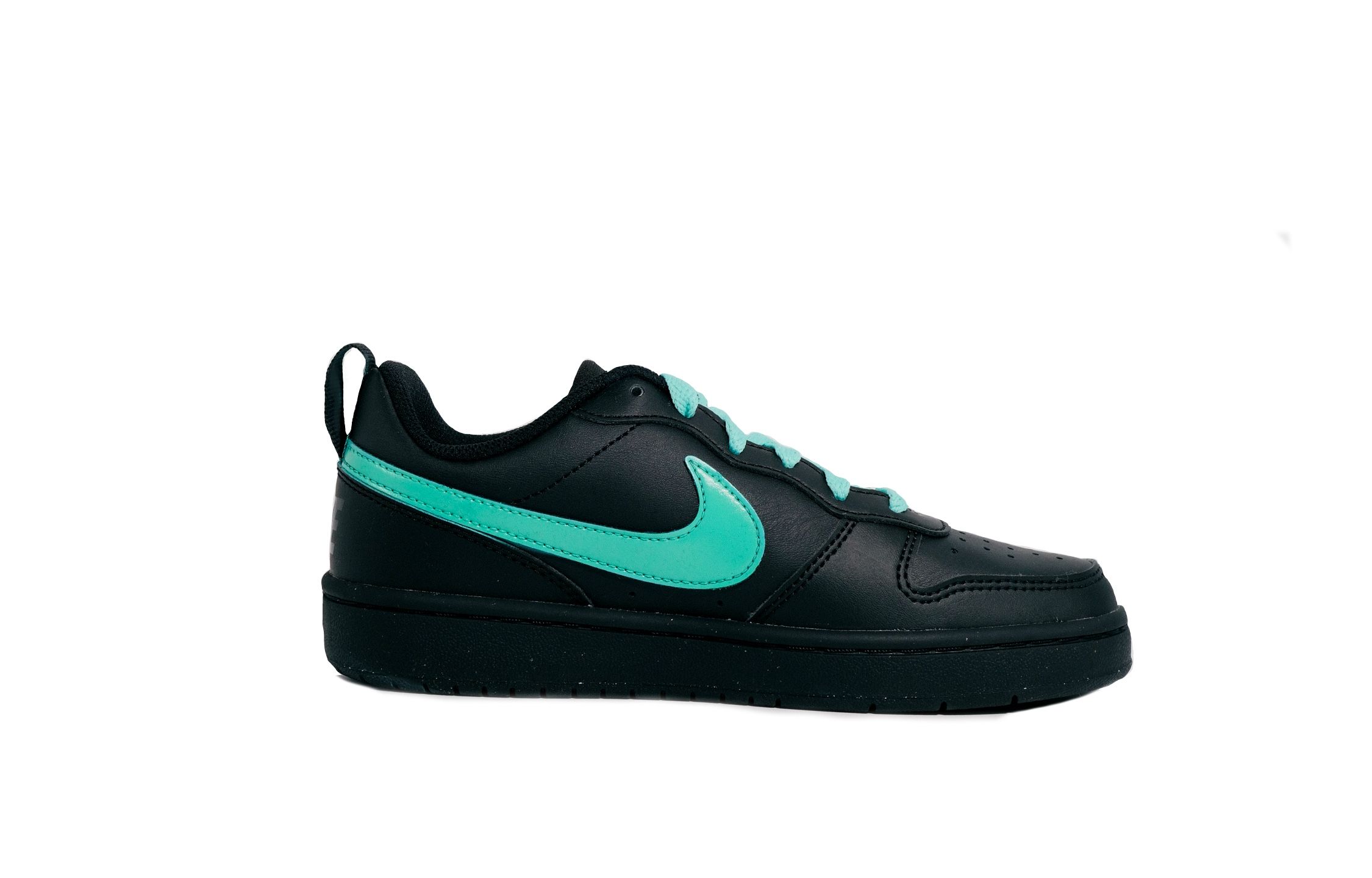 Nike Court Borough Low-Top детские скейтбординг кроссовки Black для подростков — фото 3