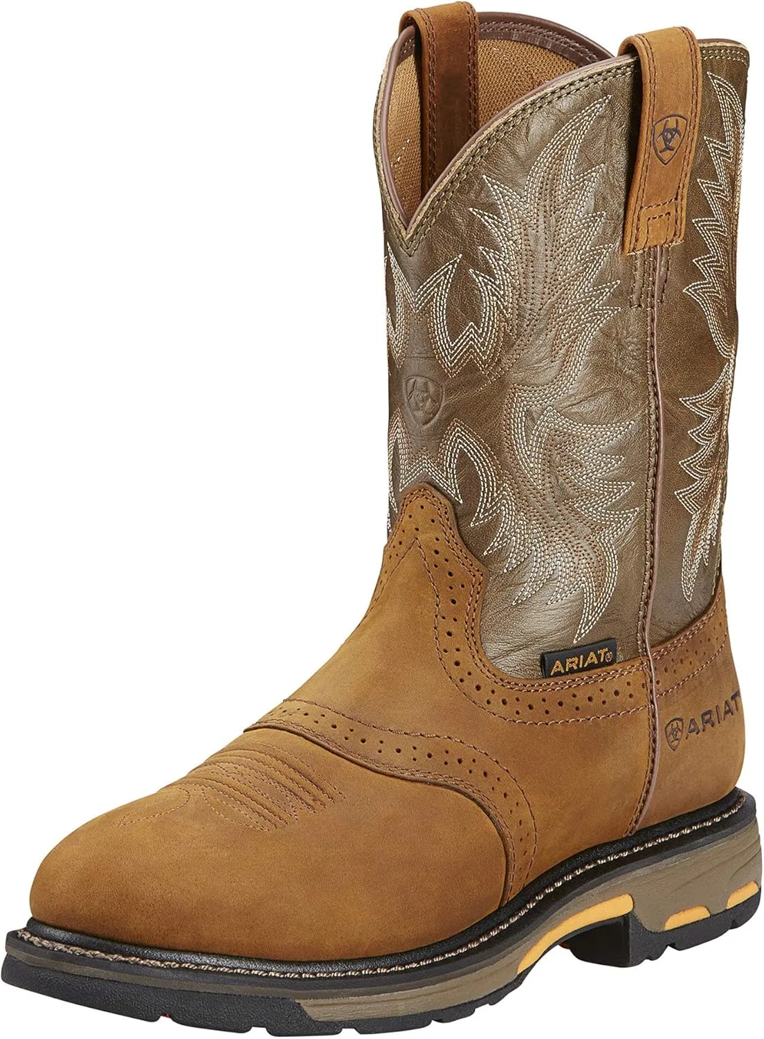 Ботинки для работы с подошвой WorkHog, ARIAT, Aged Bark/Army Green