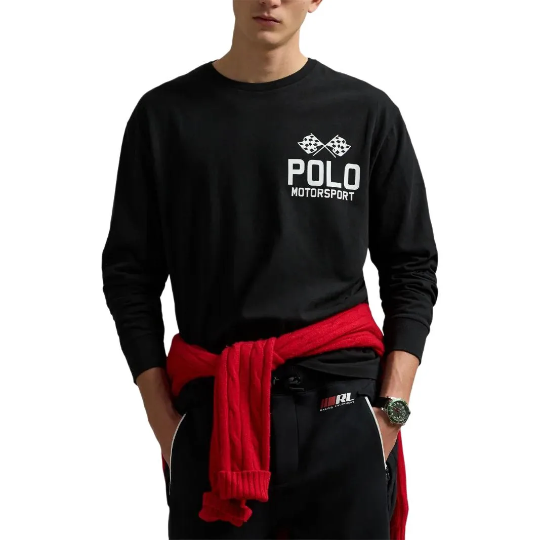 Графическая футболка с длинным рукавом Polo Ralph Lauren, черный — фото 2
