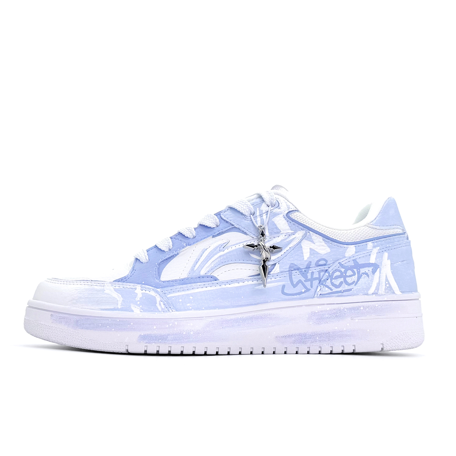 

Tianji Graffiti Street устойчивые к истиранию амортизирующие низкие кроссовки для скейтбординга унисекс фиолетовый новинка LINING, синий