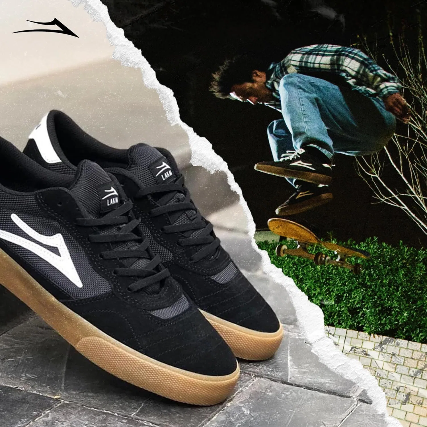Lakai Footwear Mens Мужские скейтбордические кроссовки Lakai Footwear Cambridge белого/красного цвета, модель Ms3200252a00-Red-6.5 M US — фото 3