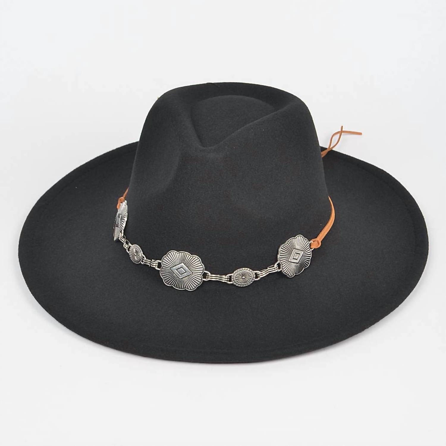 

Женская фетровая шляпа из искусственной шерсти черного цвета H&D Accessories