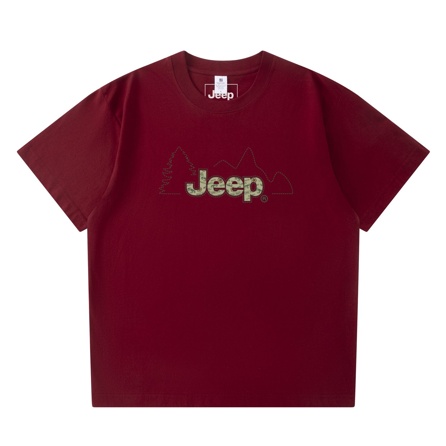 

Футболка Leisure Collection унисекс Jeep, бордовый, Красный, Футболка Leisure Collection унисекс Jeep, бордовый