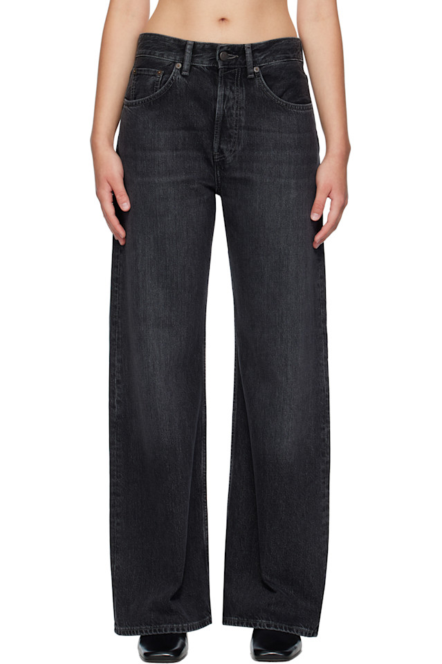 

Джинсы прямого кроя 2021f Acne Studios, черный