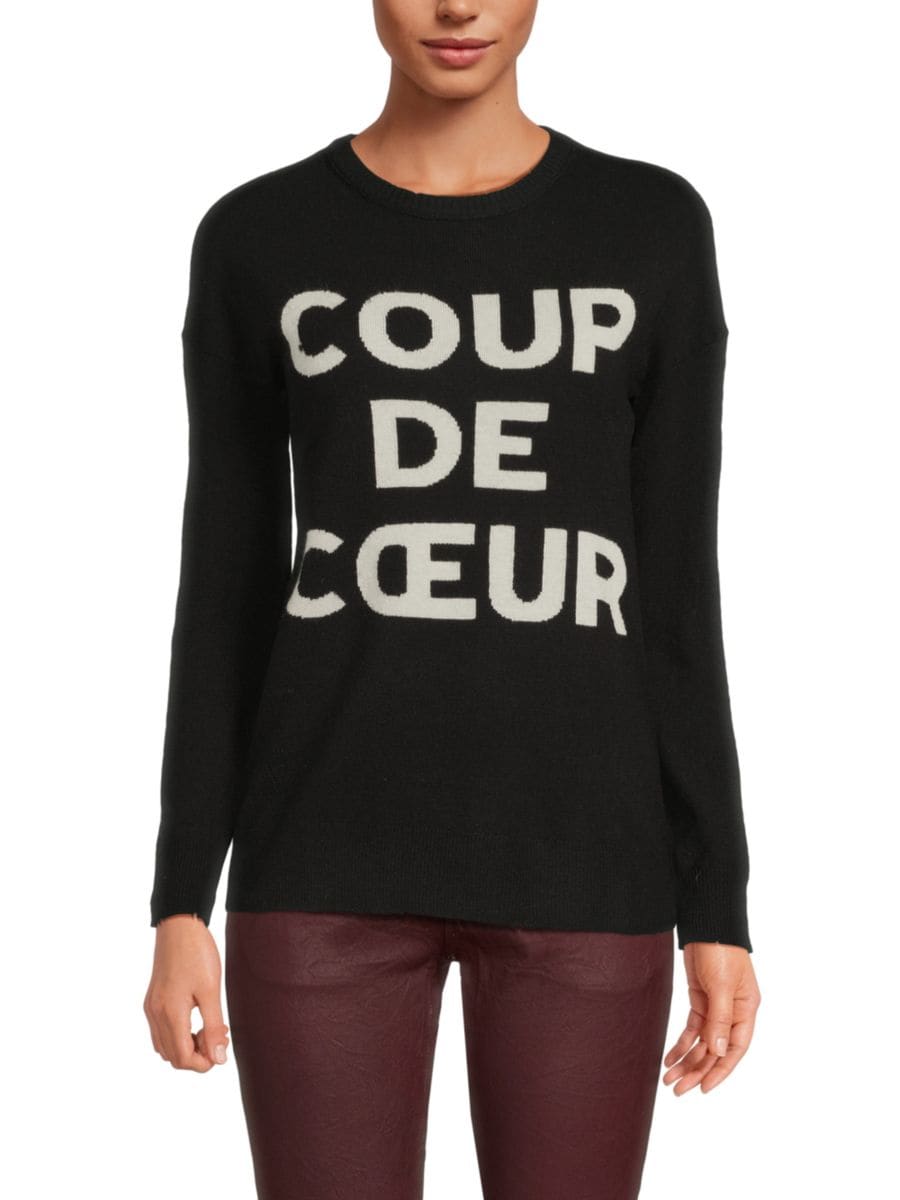 

Толстовка Gaby Graphic из шерсти и кашемира Zadig & Voltaire, нуарный