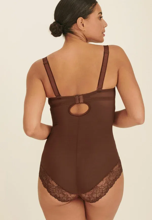 Бюстгальтер с чашками Firm control cupped body Next, шоколадно-коричневый — фото 3