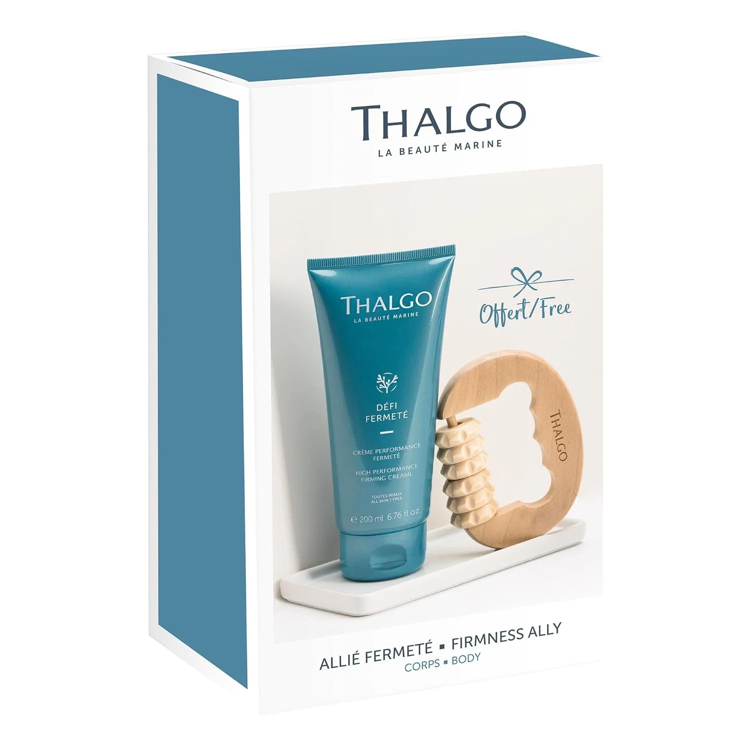 Набор THALGO: интенсивный укрепляющий крем с массажным роликом Thalgo