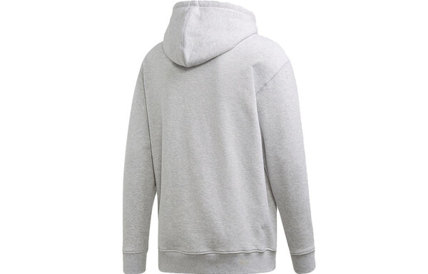 Толстовка originals casual sports solid color hooded pullover gray Adidas, серый — фото 2