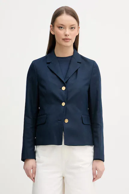 Пиджак женский из льняной ткани Tommy Hilfiger, синий