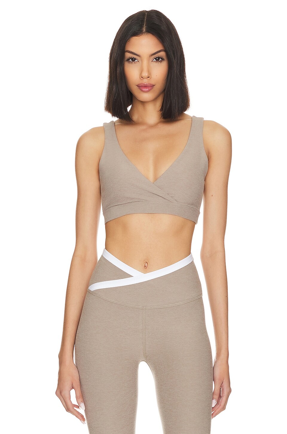 

Бюстгальтер Beyond Yoga Spacedye Crossover Sports, цвет Birch Heather