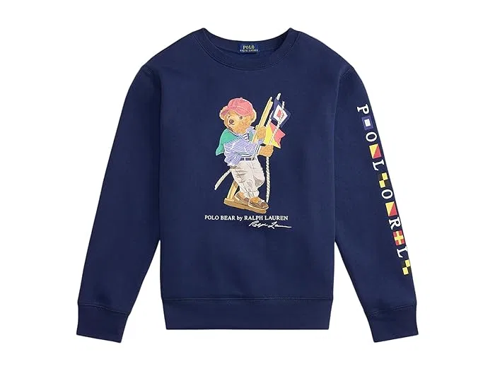 Свитшот с Polo Bear Polo Ralph Lauren Kids, SP26 Bear/Newport Navy