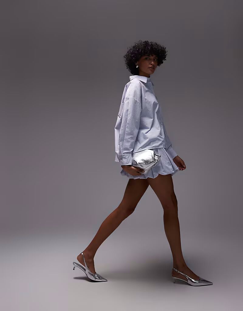 

Мини-юбка ASOS DESIGN в синюю полоску