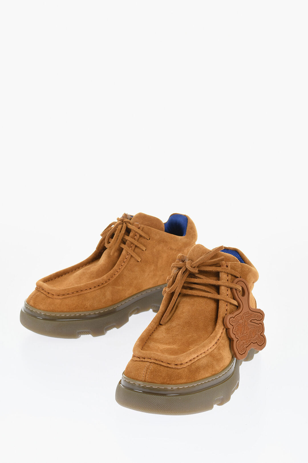 

Туфли Burberry Suede Wallabee с резиновой подошвой, коричневый