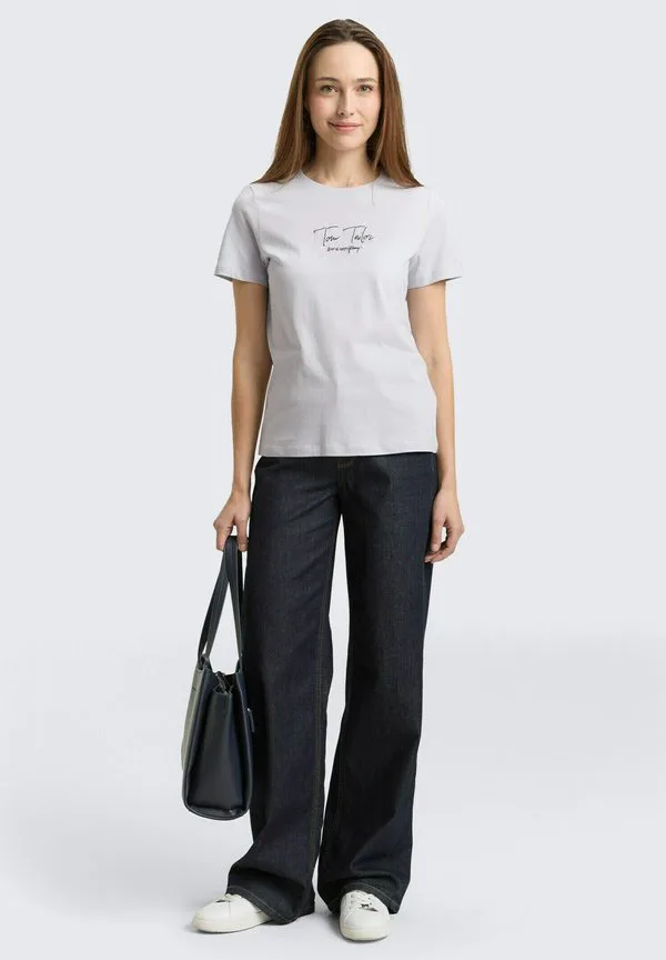 

Футболка с круглым вырезом и логотипом Tom Tailor, Soft Dusty Blue, Синий, Футболка с круглым вырезом и логотипом Tom Tailor, Soft Dusty Blue