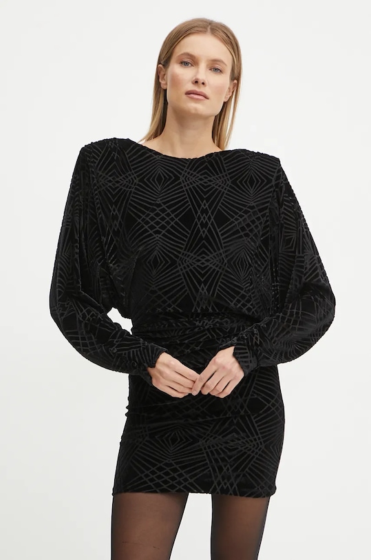 

Вельветовое платье Pinko, черный