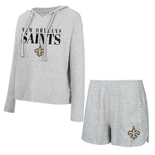 

Женский комплект с капюшоном Concepts Sport серый New Orleans Saints Juniper Unbranded