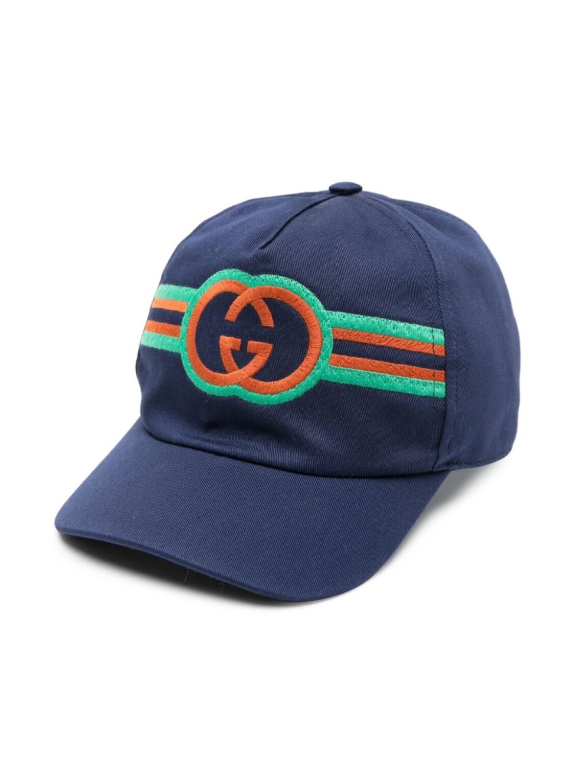 

Gucci Kids бейсболка с логотипом Interlocking G, синий