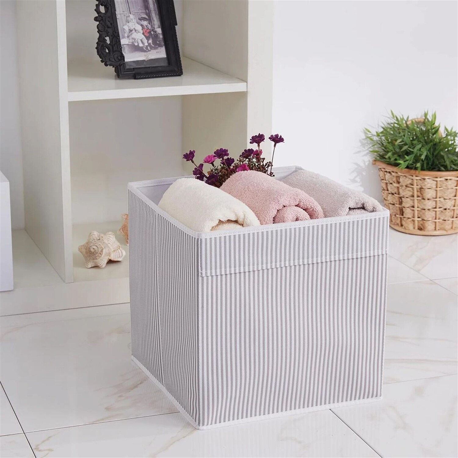 

Полосатая коробка Prendi Home без крышки