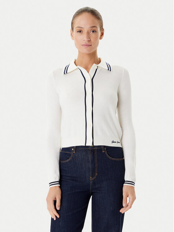 

Кардиган regular fit W5YR32 Z3HO2 Guess Jeans, экрю