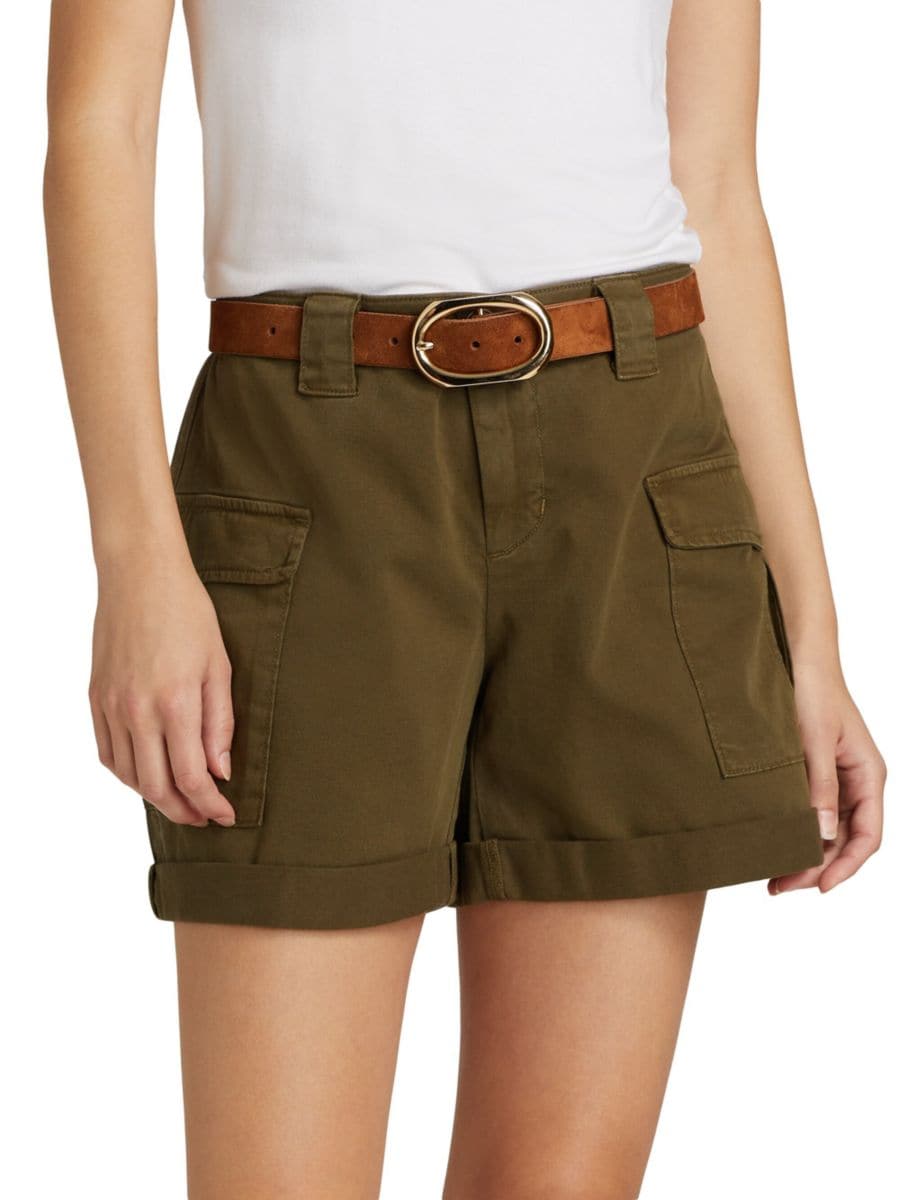 

Хлопковые шорты Abel Utility L'AGENCE, цвет British Khaki