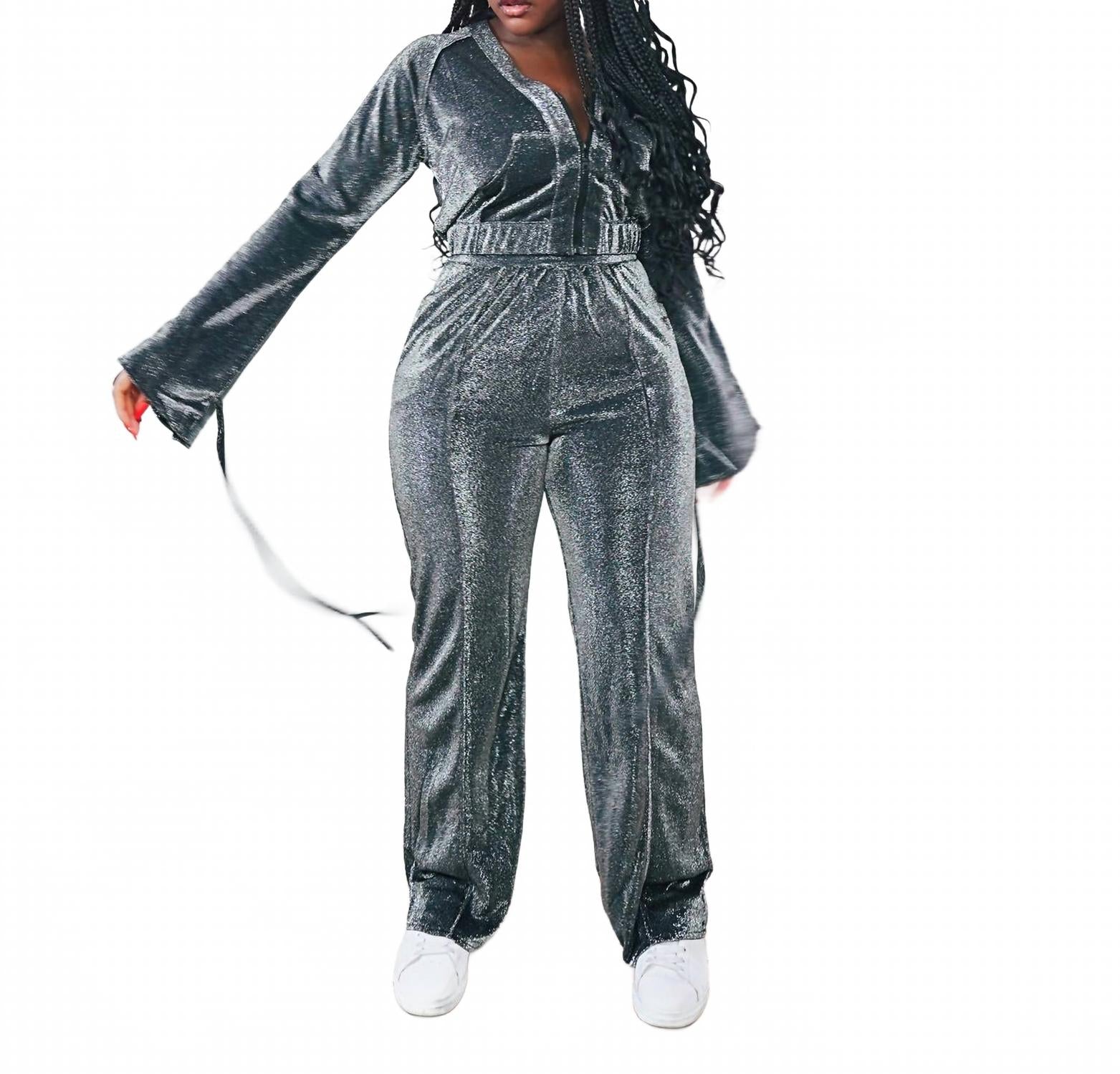 

Серебряные брюки с завязками на щиколотке Koy & Victoria