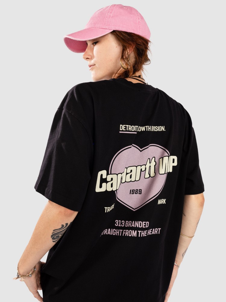 

Футболка Carhartt WIP Growth T-Shirt, black stone washed, Черный, Футболка Carhartt WIP Growth T-Shirt, black stone washed