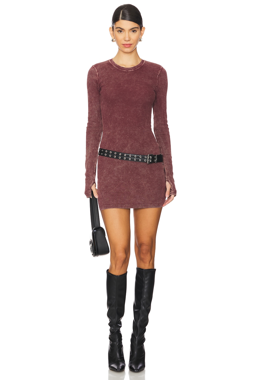 

Мини-Платье агата H:Ours, цвет oxblood