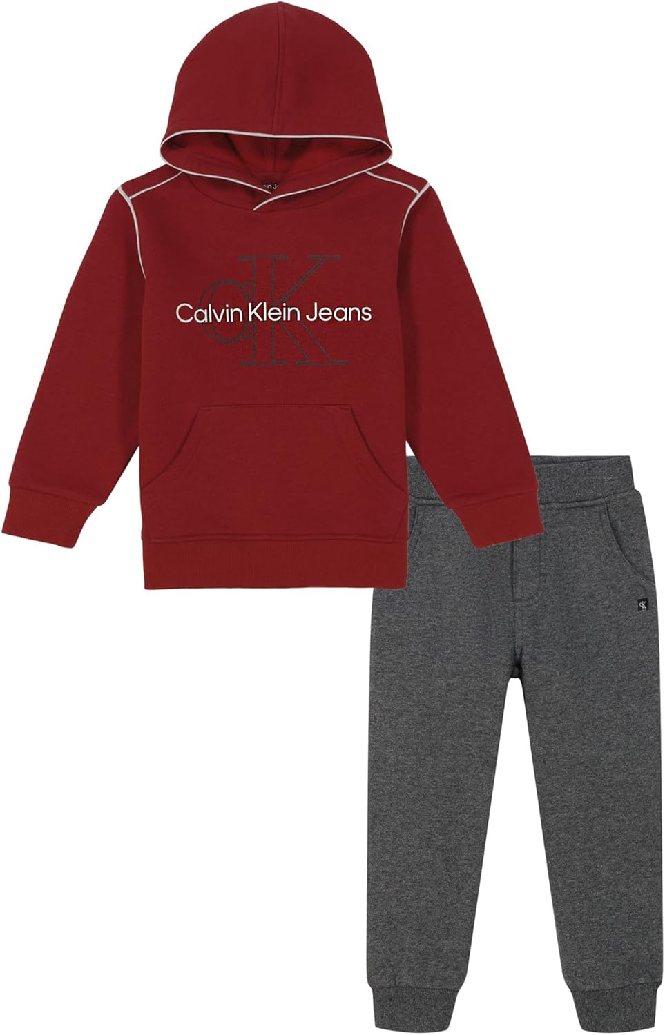 

Комплект из 2-х флисовых спортивных штанов Calvin Klein для мальчиков, Red Dahlia/Stealth Heather