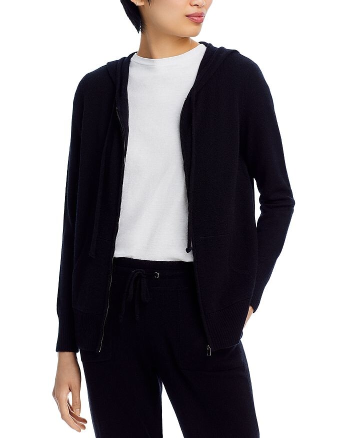 

Кашемировая толстовка на молнии C by Bloomingdale C by Bloomingdale's Cashmere, черный
