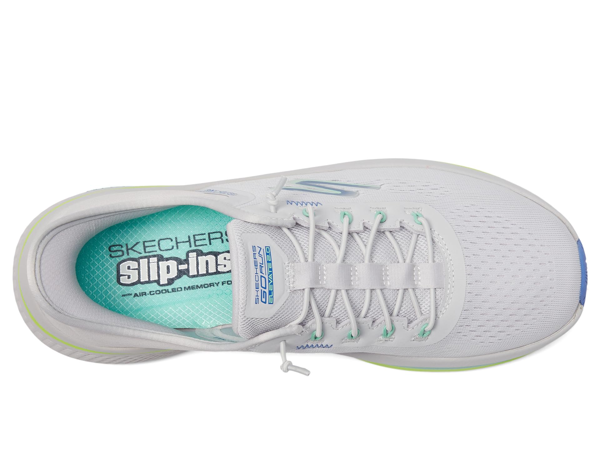 Кроссовки SKECHERS Go Run Elevate 2.0 Banyan Hands Free Slip-Ins, Gray/Blue — фото 2