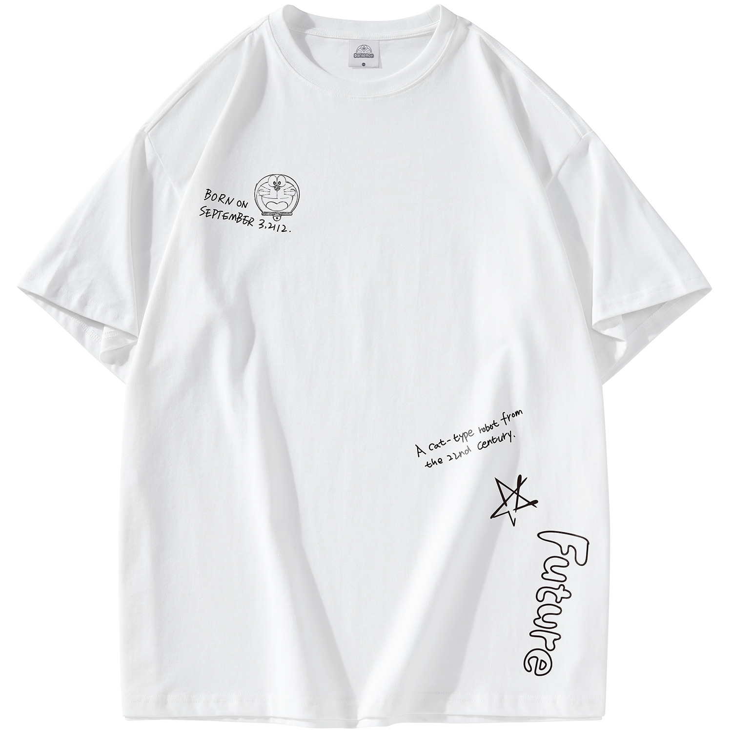 

Футболка унисекс Doraemon, Long-Sleeved T-Shirt (Gray Green)
