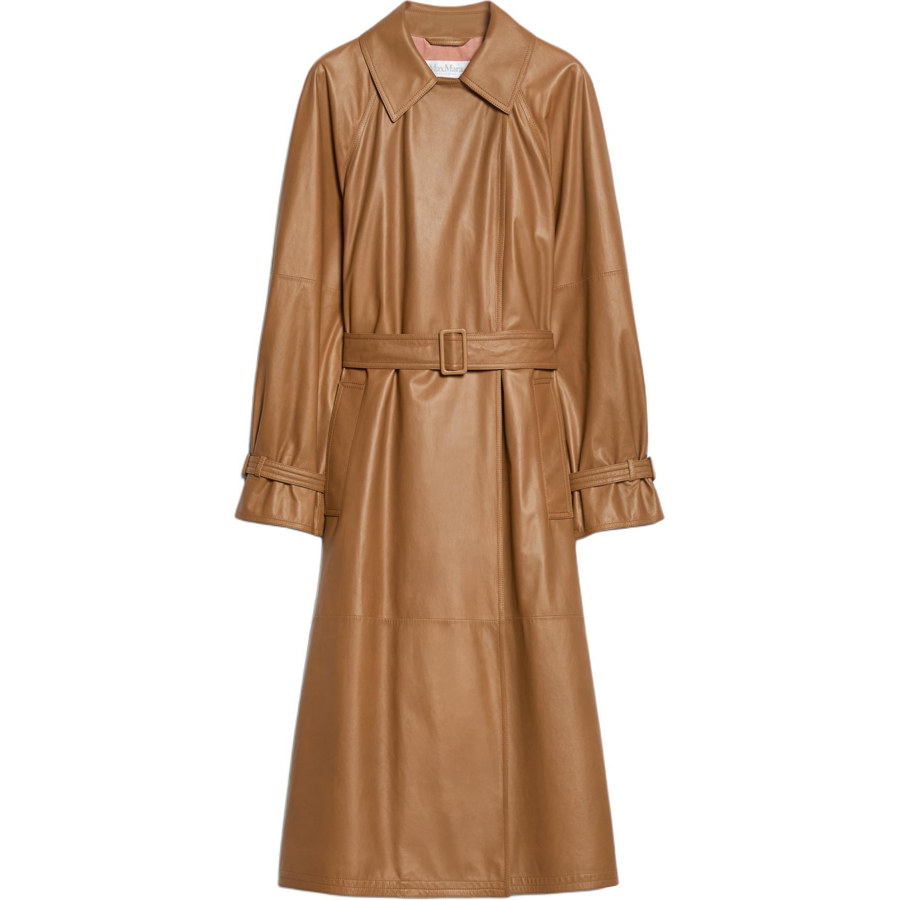 

Ande Collection Тренч в матовой коже наппа Тренч для женщин Коричневый MaxMara