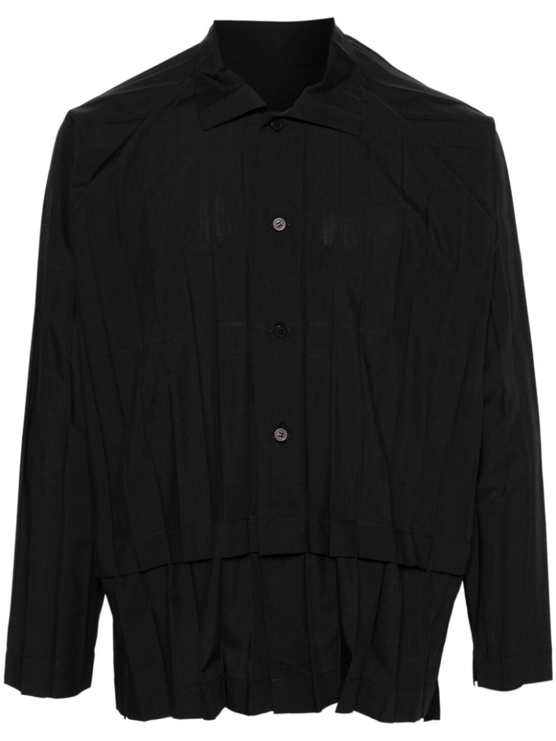 

Homme Plissé Issey Miyake многослойная плиссированная рубашка, черный